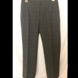 Rafaella mid rise plaid pants trouser 4P